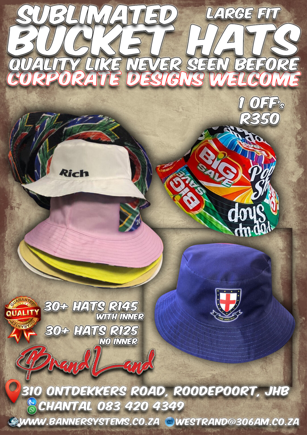 We offer the best quality sublimated clothing in South Africa