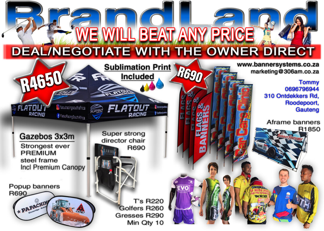 We are the largest branded gazebo factory in South Africa and supply direct